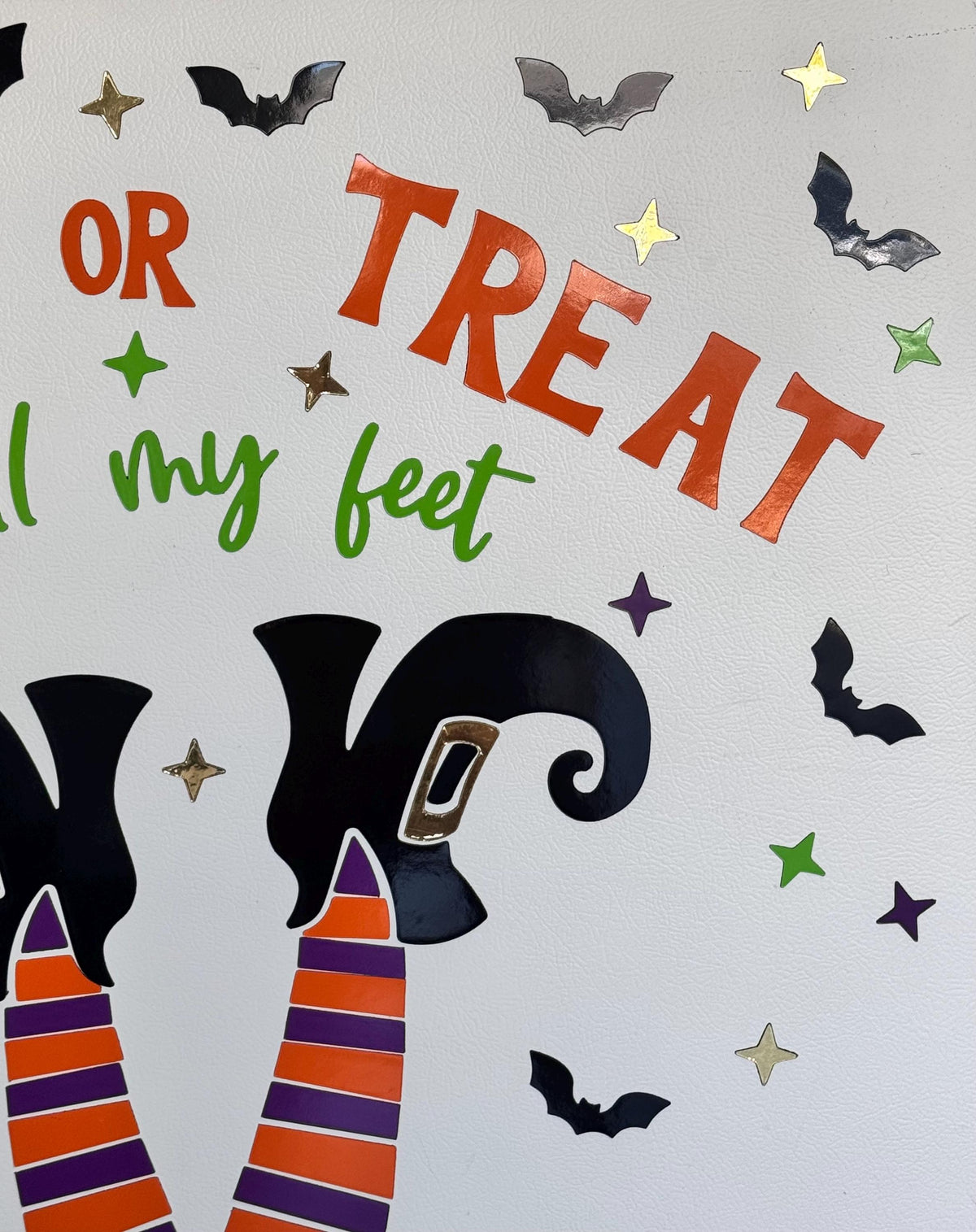 Halloween Witch Legs Cruise Cabin Magnet | Trick or Treat Smell My Feet Door Decor