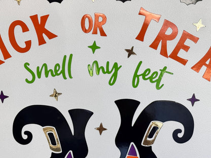 Halloween Witch Legs Cruise Cabin Magnet | Trick or Treat Smell My Feet Door Decor