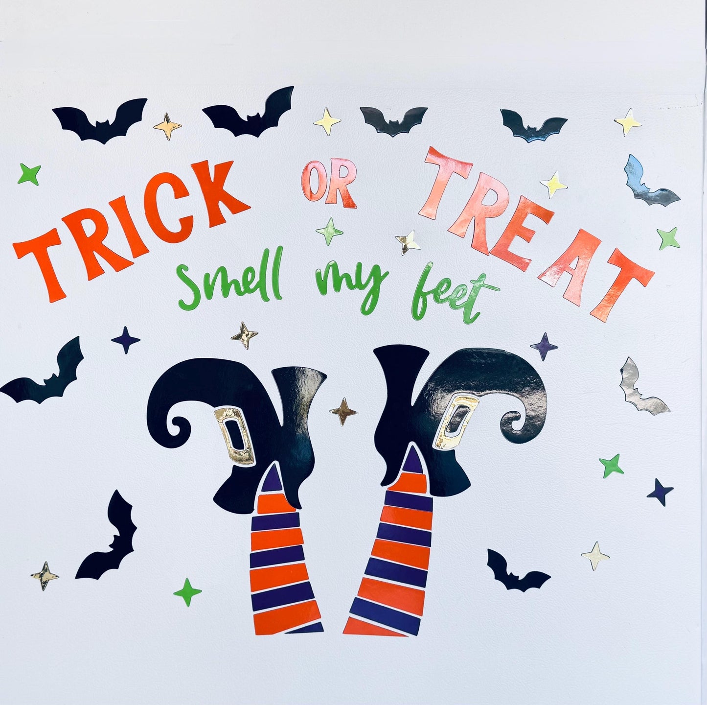 Halloween Witch Legs Cruise Cabin Magnet | Trick or Treat Smell My Feet Door Decor