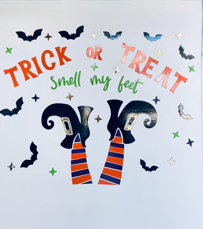 Halloween Witch Legs Cruise Cabin Magnet | Trick or Treat Smell My Feet Door Decor