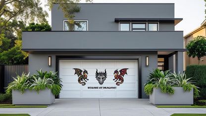 Dragon Garage Door Magnets | Beware Halloween Decoration | Throne of Dragons