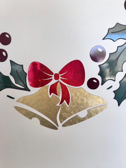 Magnetic Christmas Holly Wreath – No-Nail Door Decor