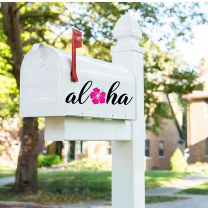 Aloha Mailbox Decal or Magnet