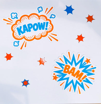 Kicked Cancer's Butt Cruise Door Magnets, Personalized Superhero Name Set
