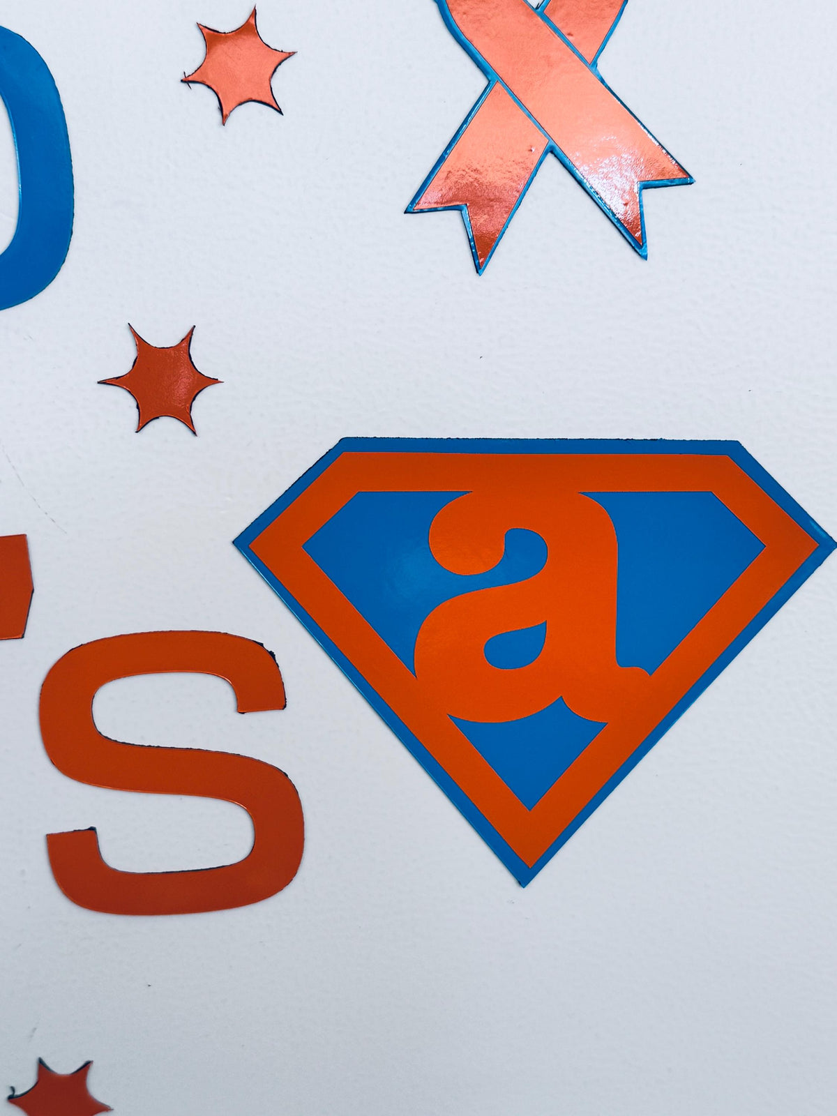 Kicked Cancer's Butt Cruise Door Magnets, Personalized Superhero Name Set