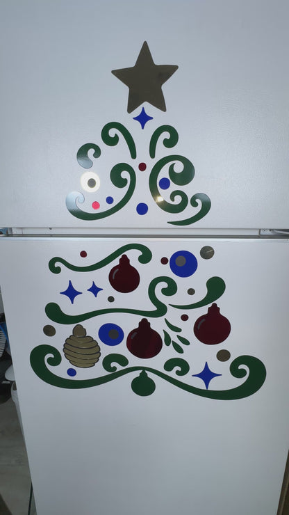 Merry Christmas Tree for Garage Door or Refrigerator or any magnetic surface.